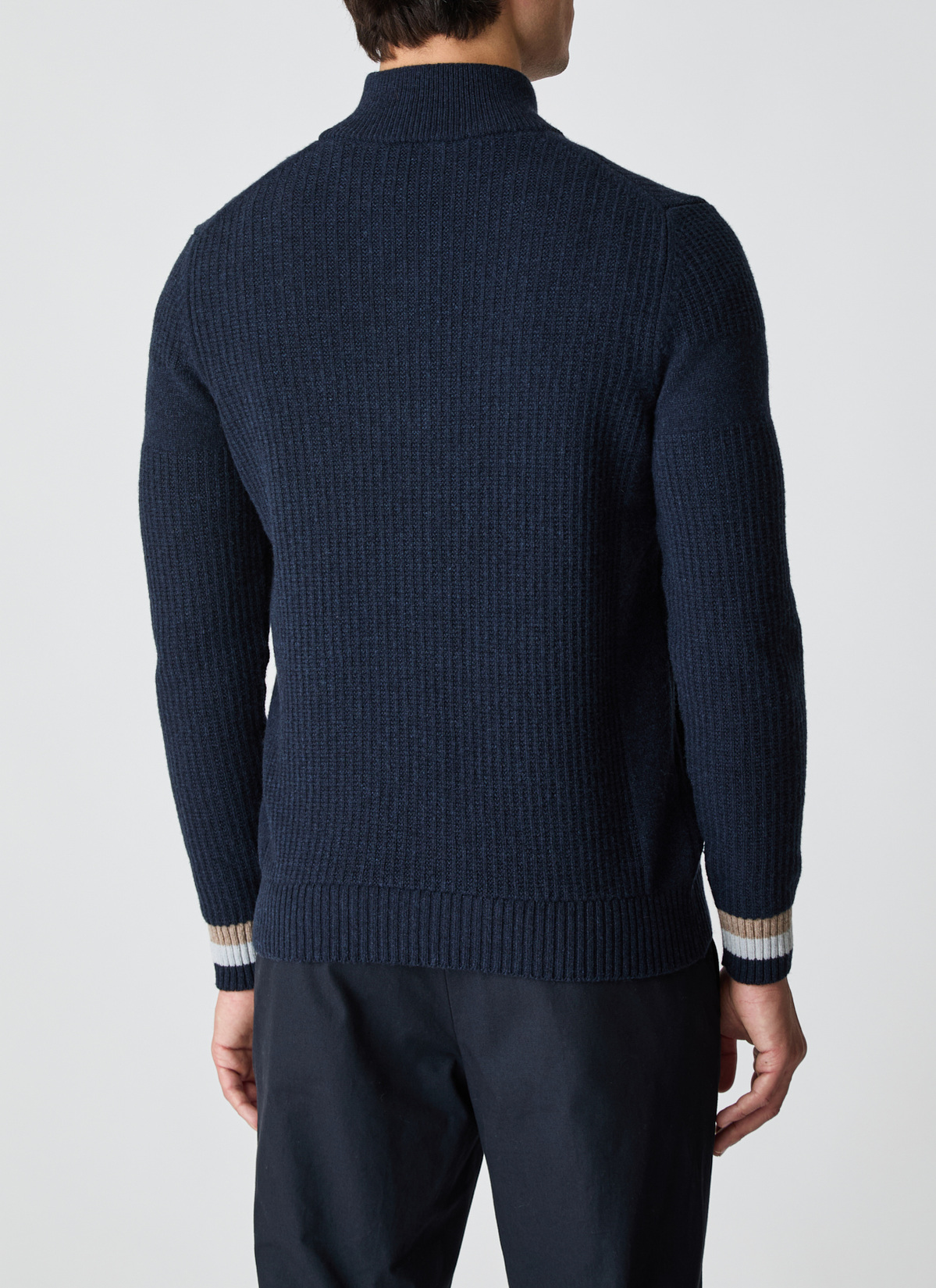 Pullover Troyer 1/1 Arm, Bright Night Rückansicht