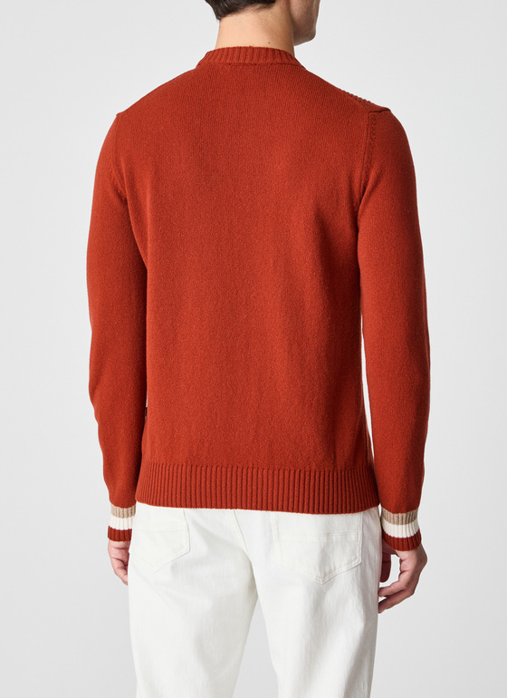 Pullover Rundhals 1/1 Arm Light Buckeye Frontansicht