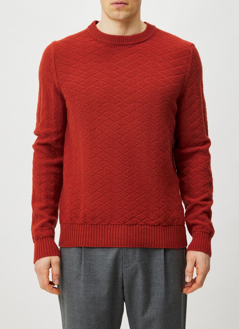 Pullover Rundhals 1/1 Arm, Red Fire Detailansicht 1