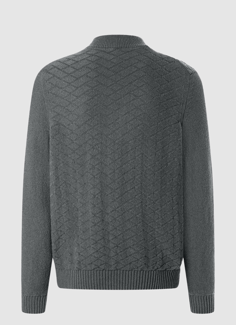 Pullover Troyer 1/1 Arm, Grey Rock Rückansicht