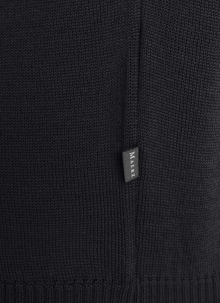 Classic Line: Stehbund-Pullover, Black Detailansicht 1