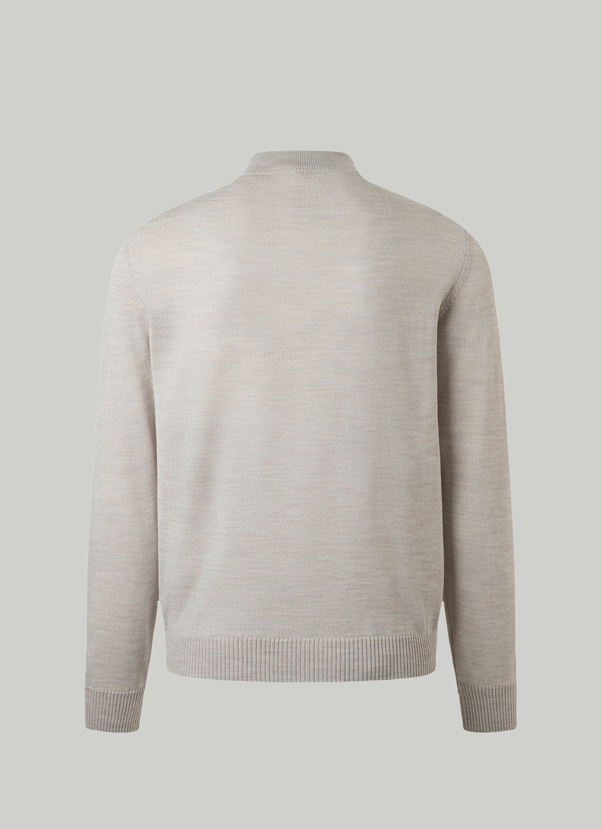 Classic Line: Stehbund-Pullover, Mascarpone Cream Rückansicht