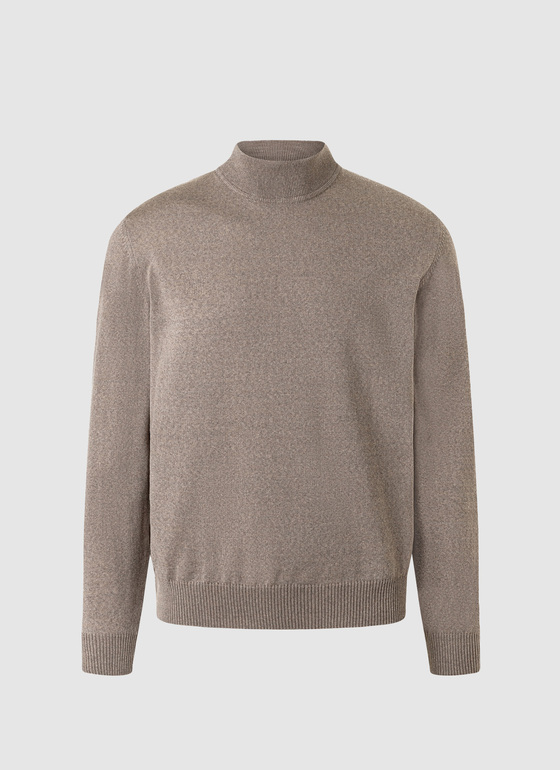 Classic Line: Stehbund-Pullover Twig Frontansicht