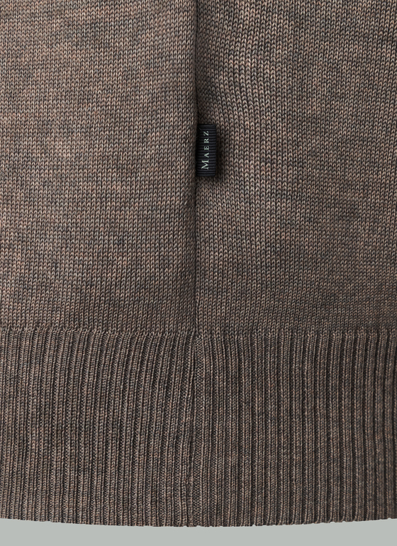 Classic Line: Stehbund-Pullover Brownie Frontansicht