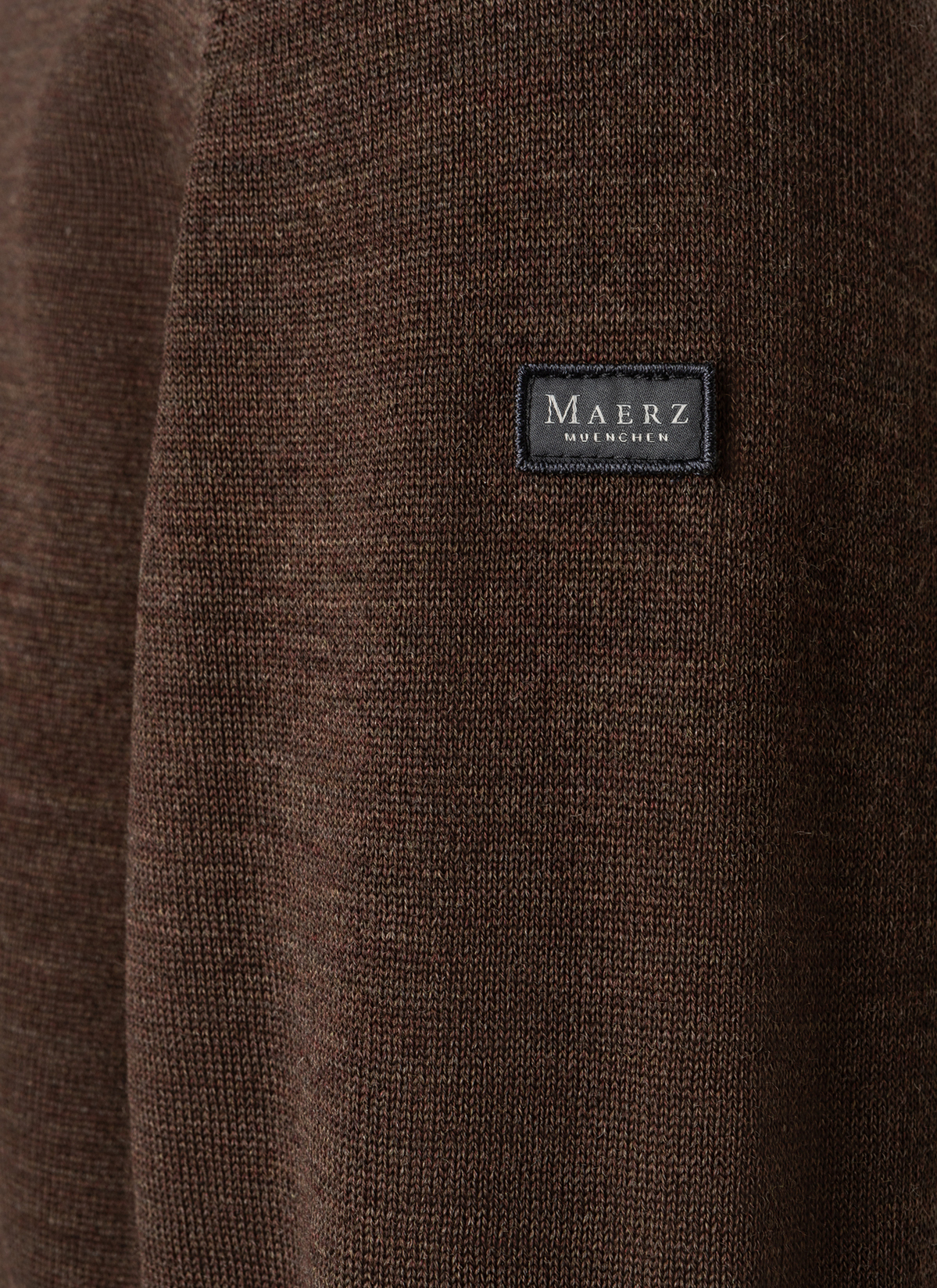 Classic Line: Stehbund-Pullover, Field Brown Detailansicht 1