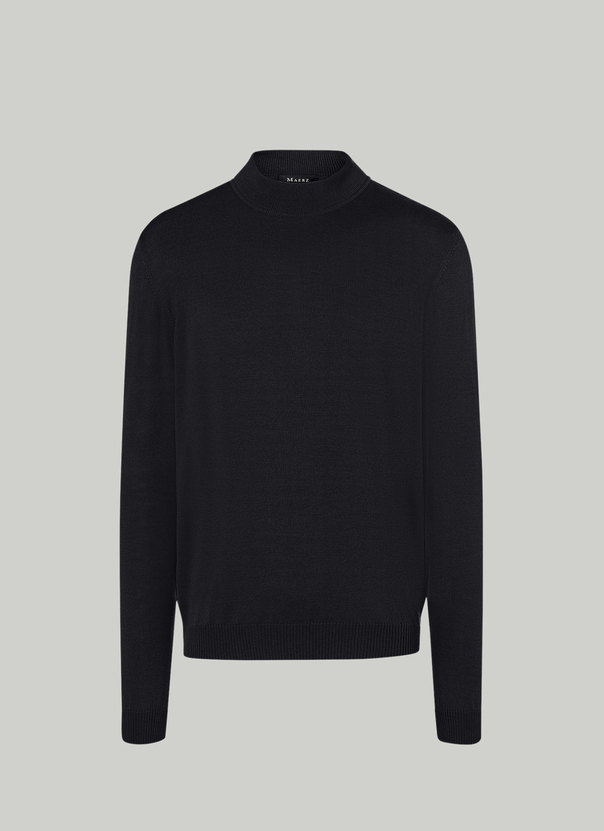 Classic Line: Stehbund-Pullover, Black Detailansicht 2