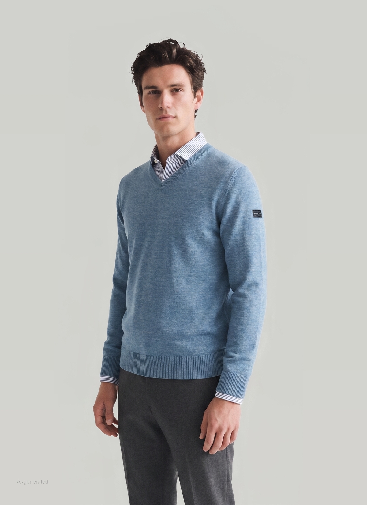 Pullover, Polar Blue Frontansicht