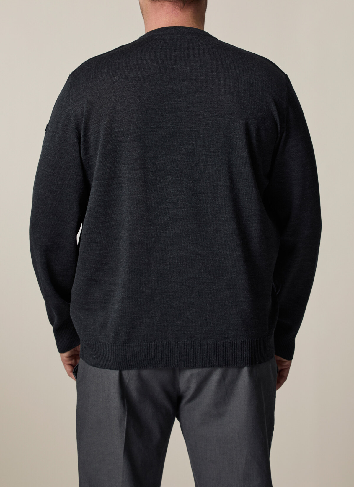 Pullover, Anthrazit Rückansicht