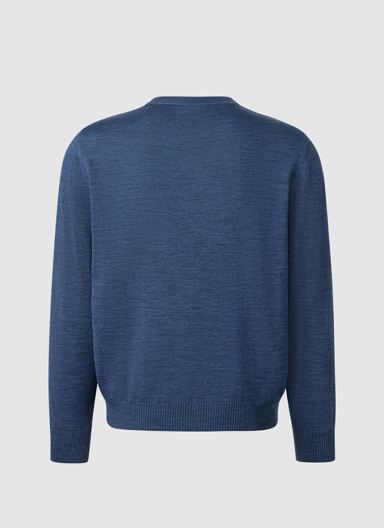 Pullover Steel Blue Frontansicht