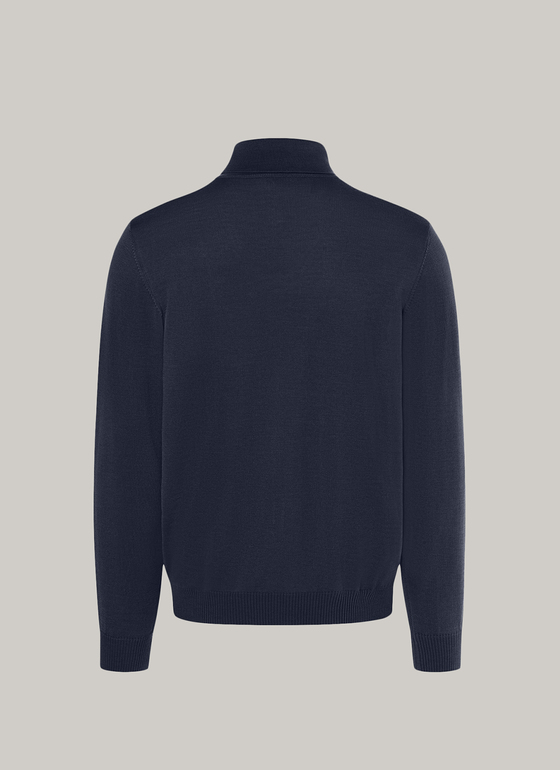 Pullover, Turtle-Neck Navy Frontansicht