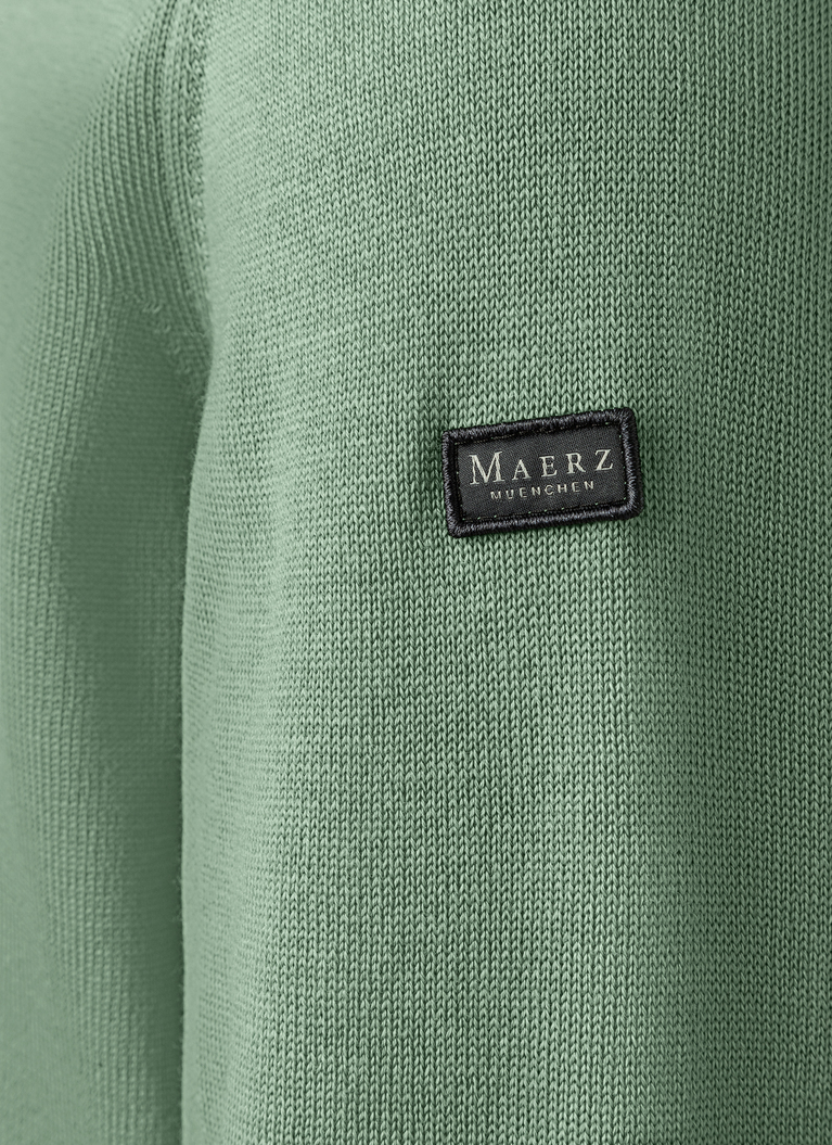 Pullover, Polo-Neck, Green Mint Detailansicht 1