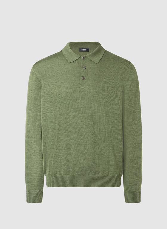 Pullover Green Hummus Frontansicht