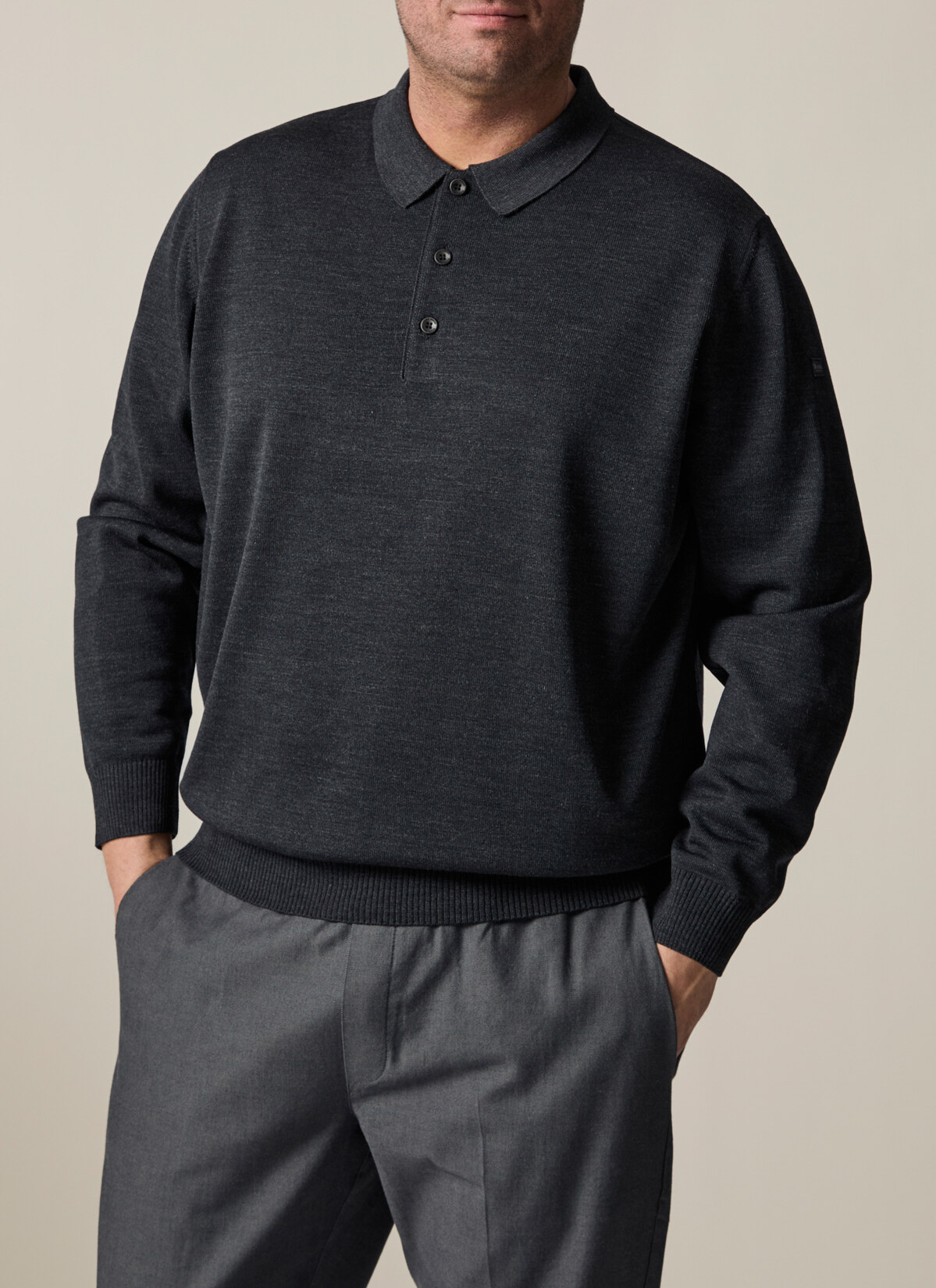 Pullover, Anthrazit Frontansicht