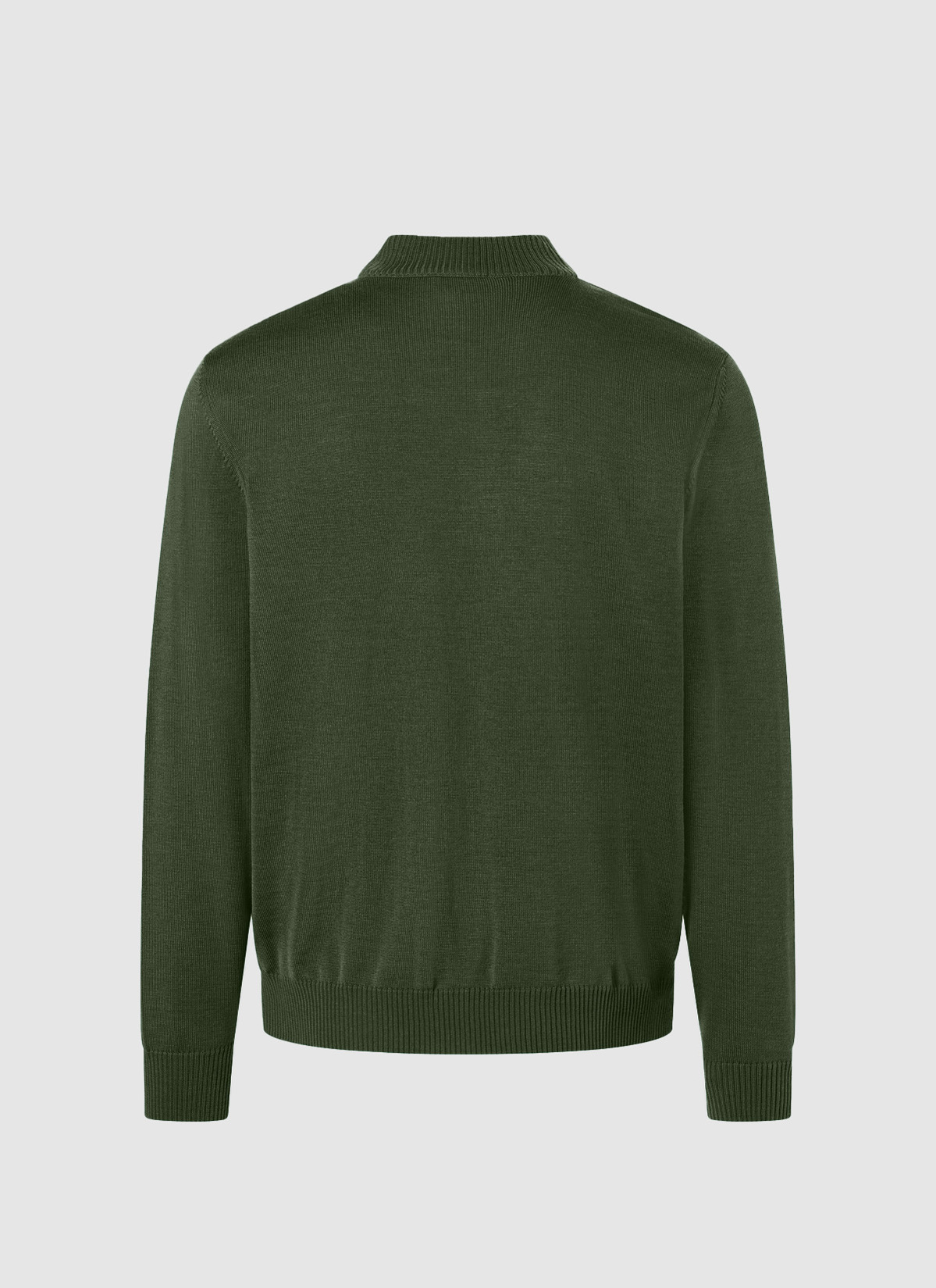 Pullover Stehkragen 1/1 Arm, Moos Garden Rückansicht