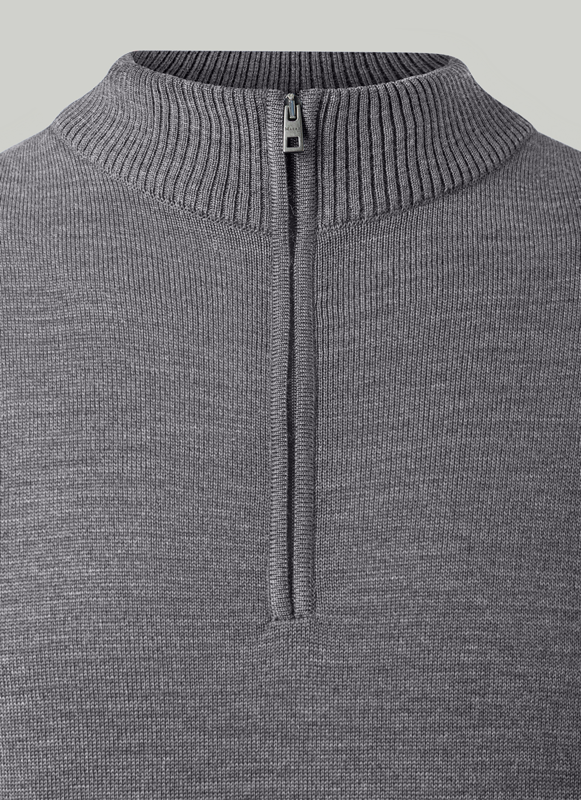 Pullover Stehkragen 1/1 Arm, Shark Skin Detailansicht 1