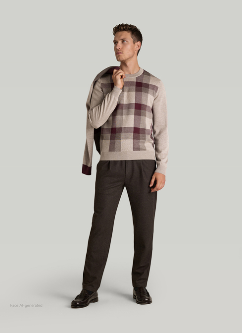 Pullover Rundhals 1/1 Arm width=