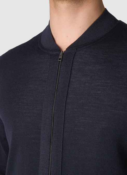 Strickjacke Zip 1/1 Arm width=