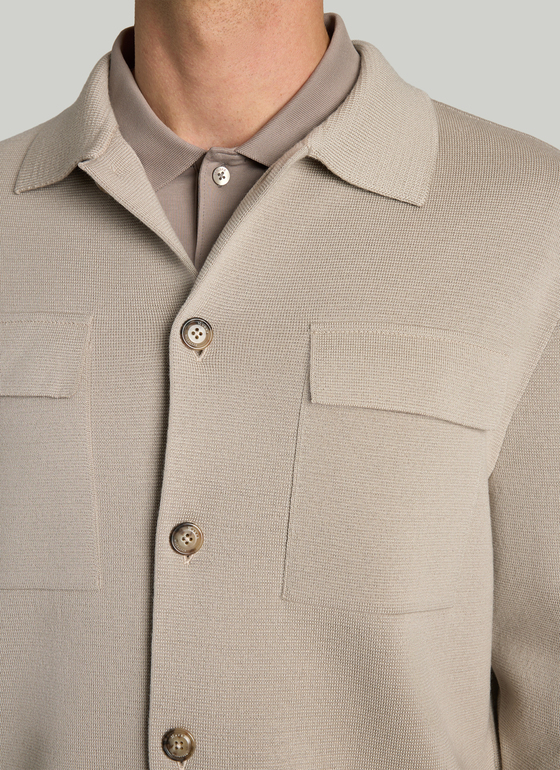 Strick Cardigan 1/1 Arm Mascarpone Cream Frontansicht