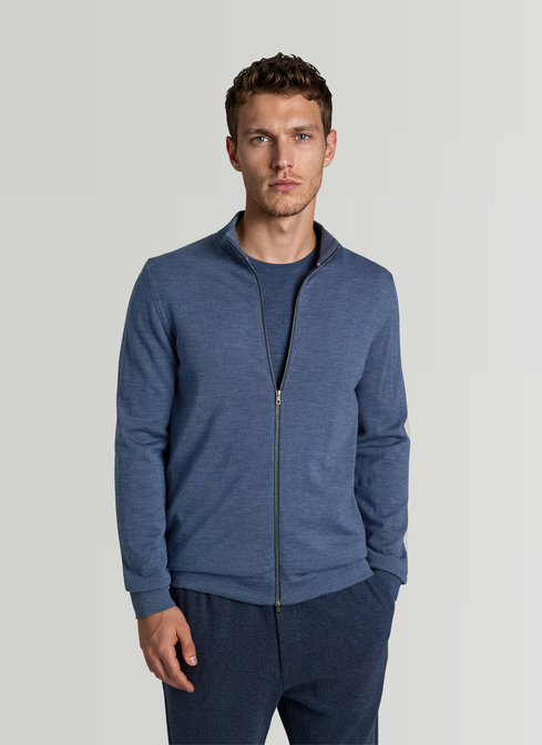 Strickjacke Zip 1/1 Arm width=
