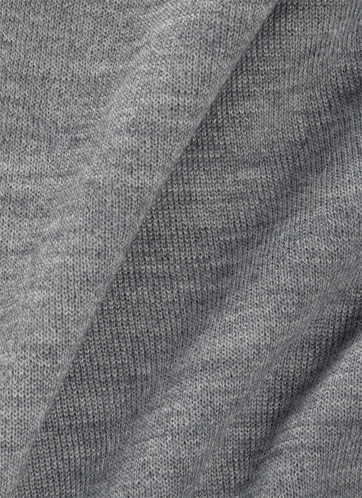 Strickjacke Zip 1/1 Arm, Shark Skin