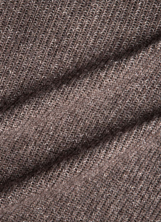 Strickjacke Zip 1/1 Arm Brownie Frontansicht