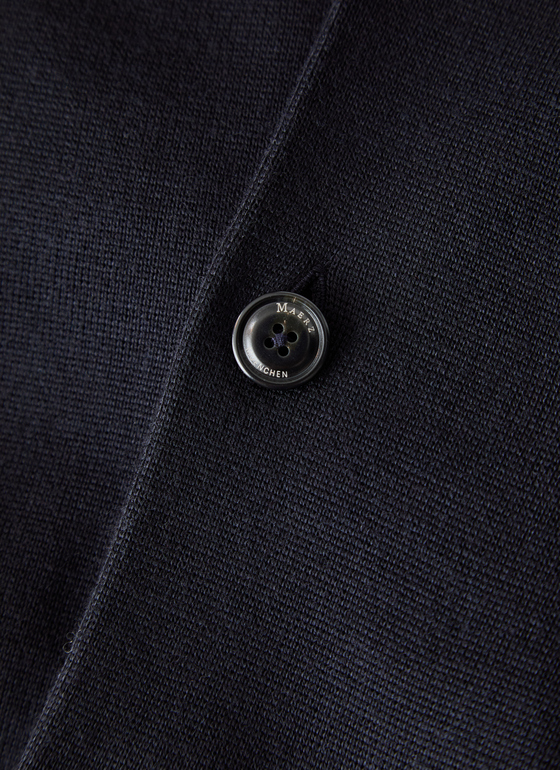 Strickjacke Knopf 1/1 Arm Navy Frontansicht