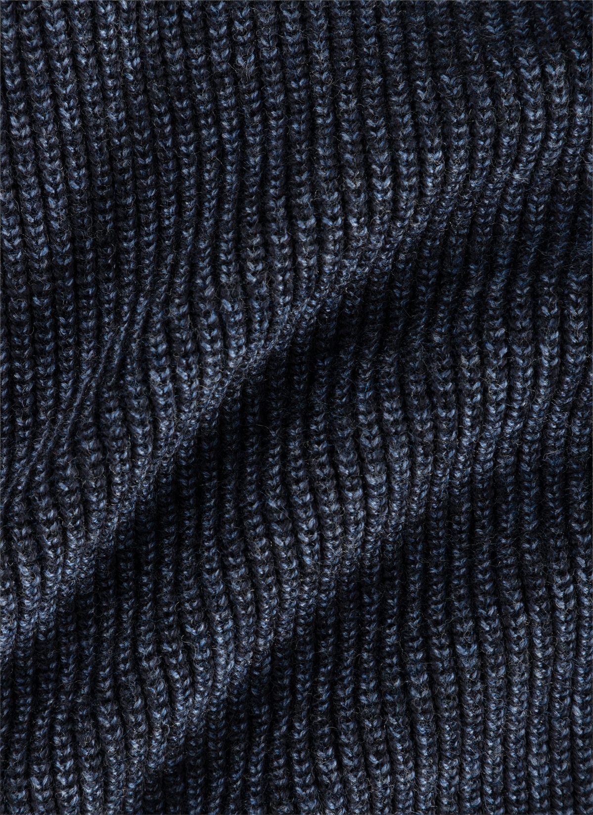 Strickjacke Zip 1/1 Arm, Navy 