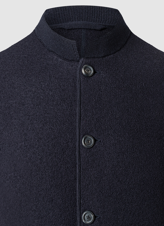 Strick Blazer Navy Frontansicht
