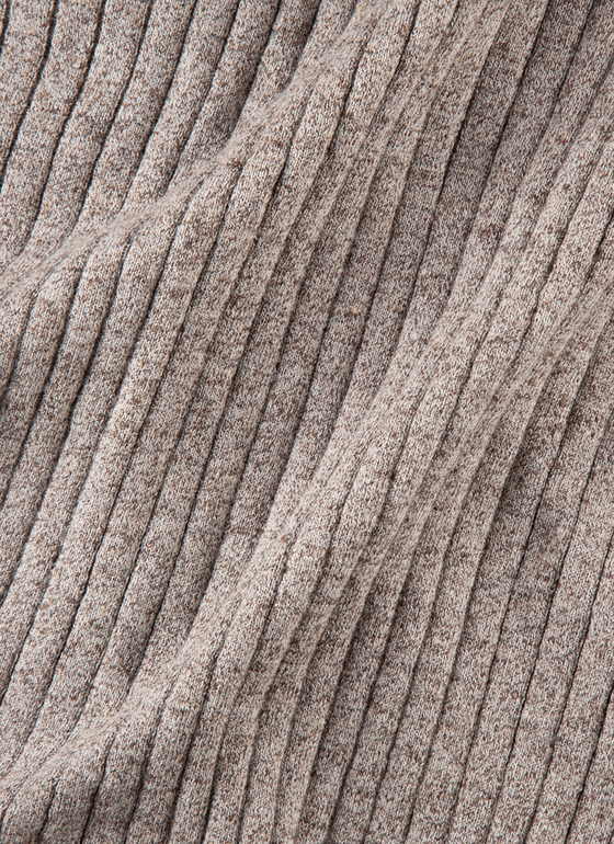 Strickjacke Knopf 1/1 Arm Pale Brown Frontansicht