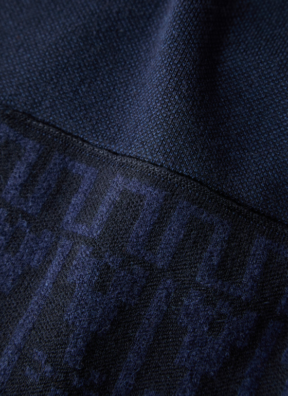 Strickjacke Knopf 1/1 Arm Deep Sea Frontansicht