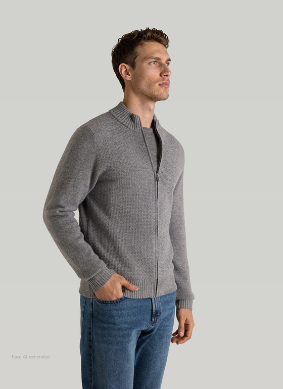 Strick Blazer Shark Skin Frontansicht