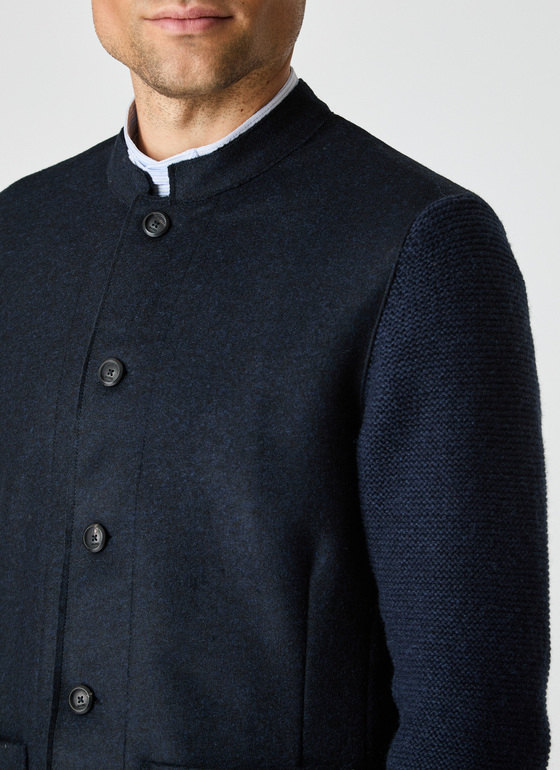 Strick Blazer Deep Sea Frontansicht