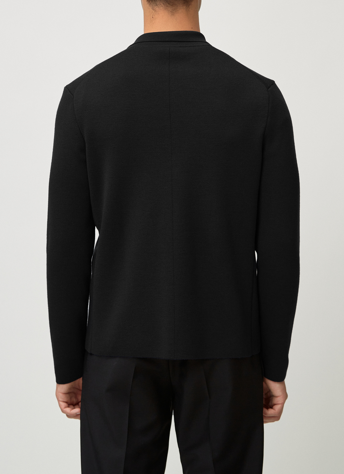 Strick Blazer, Black Rückansicht