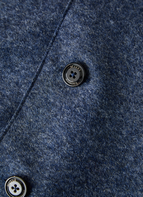 Strickjacke Knopf 1/1 Arm Nightfall Blue Frontansicht