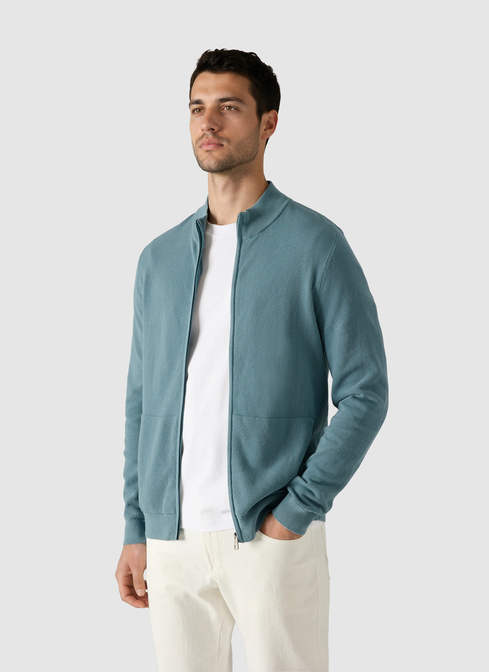 Strickjacke Zip 1/1 Arm width=