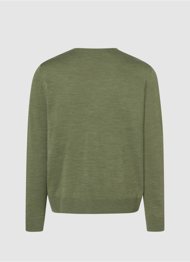 Strick Cardigan 1/1 Arm, Green Hummus Detailansicht 1