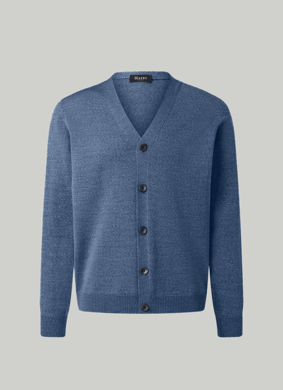 Strick Cardigan 1/1 Arm, Nimes Blue Detailansicht 2