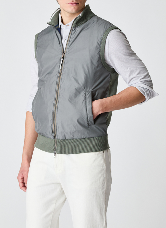 Weste Foggy Teal Frontansicht