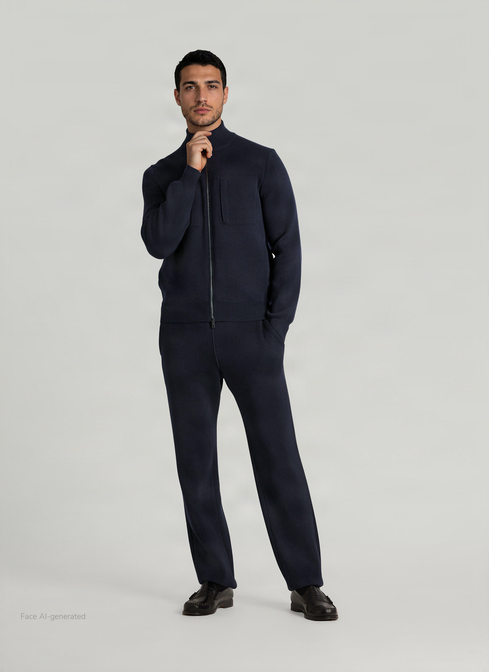 Weste, Navy Detailansicht 2