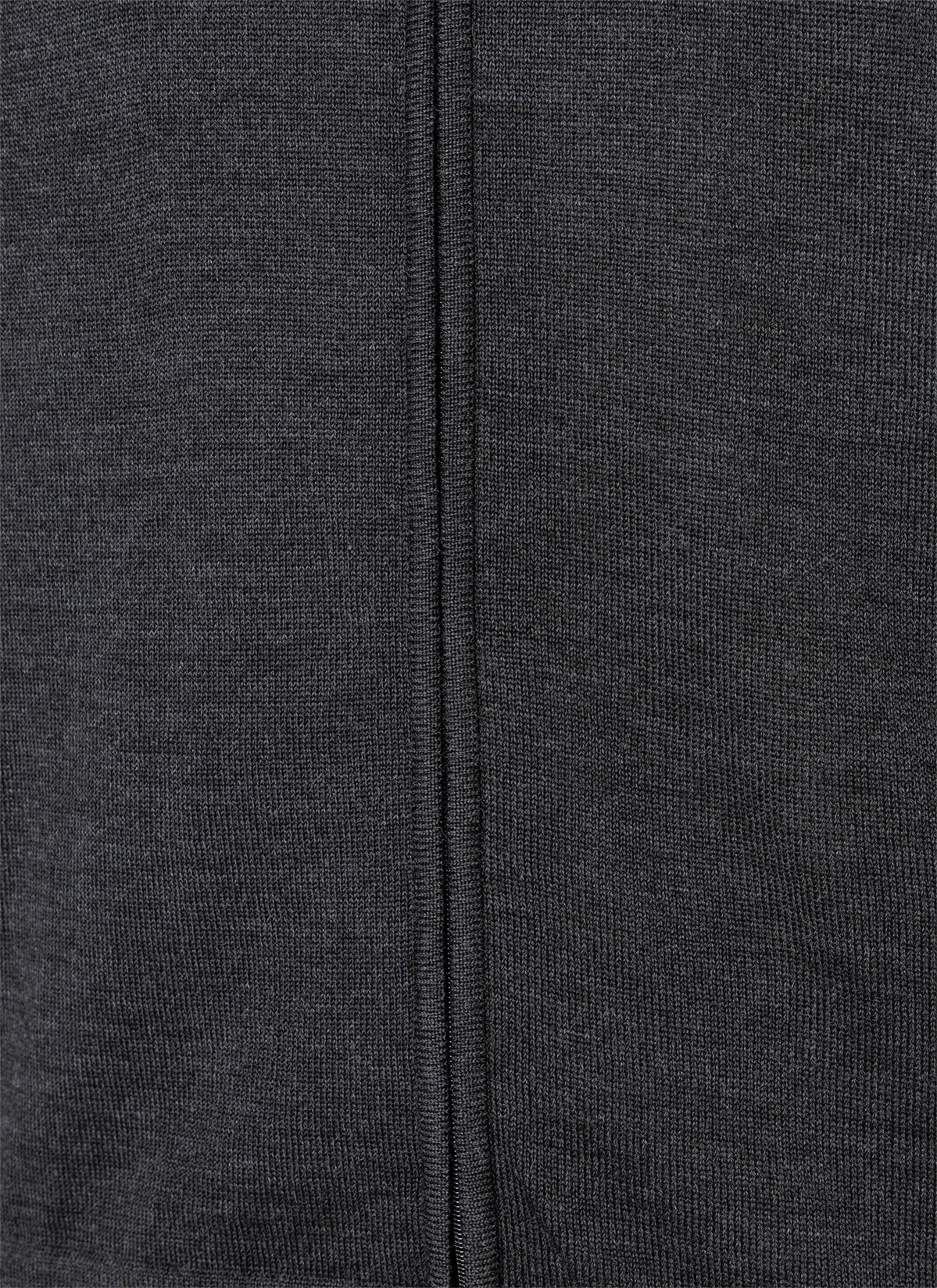 Strickjacke Zip 1/1 Arm, Anthrazit Detailansicht 1