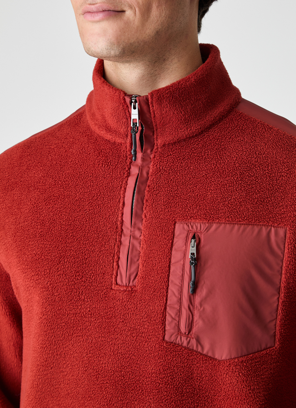 Sweat Stehkragen Zip, Light Buckeye Detailansicht 2
