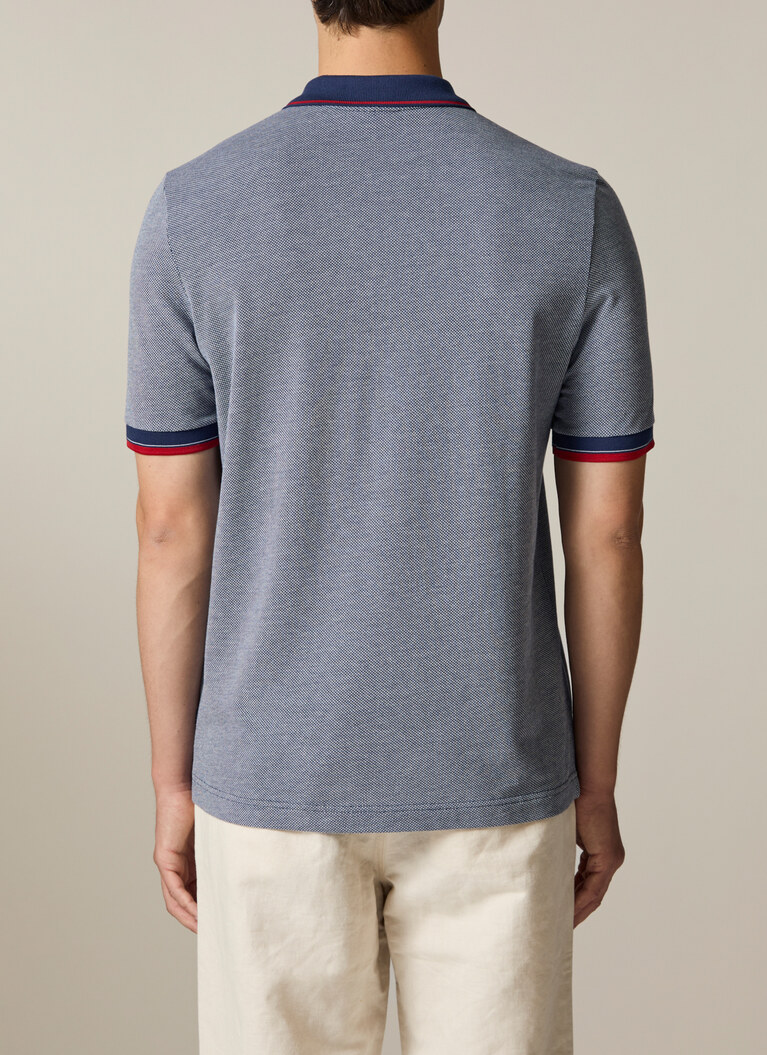Poloshirt, Deep Sea Rückansicht