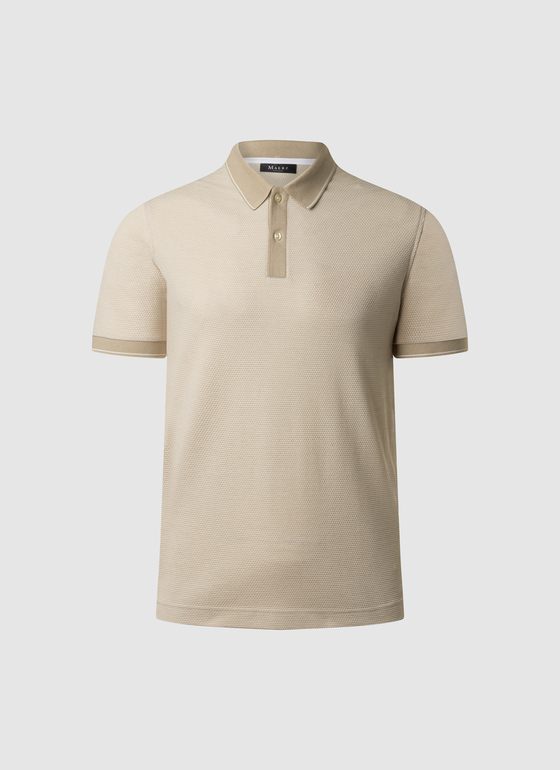 Poloshirt Light Almond Frontansicht