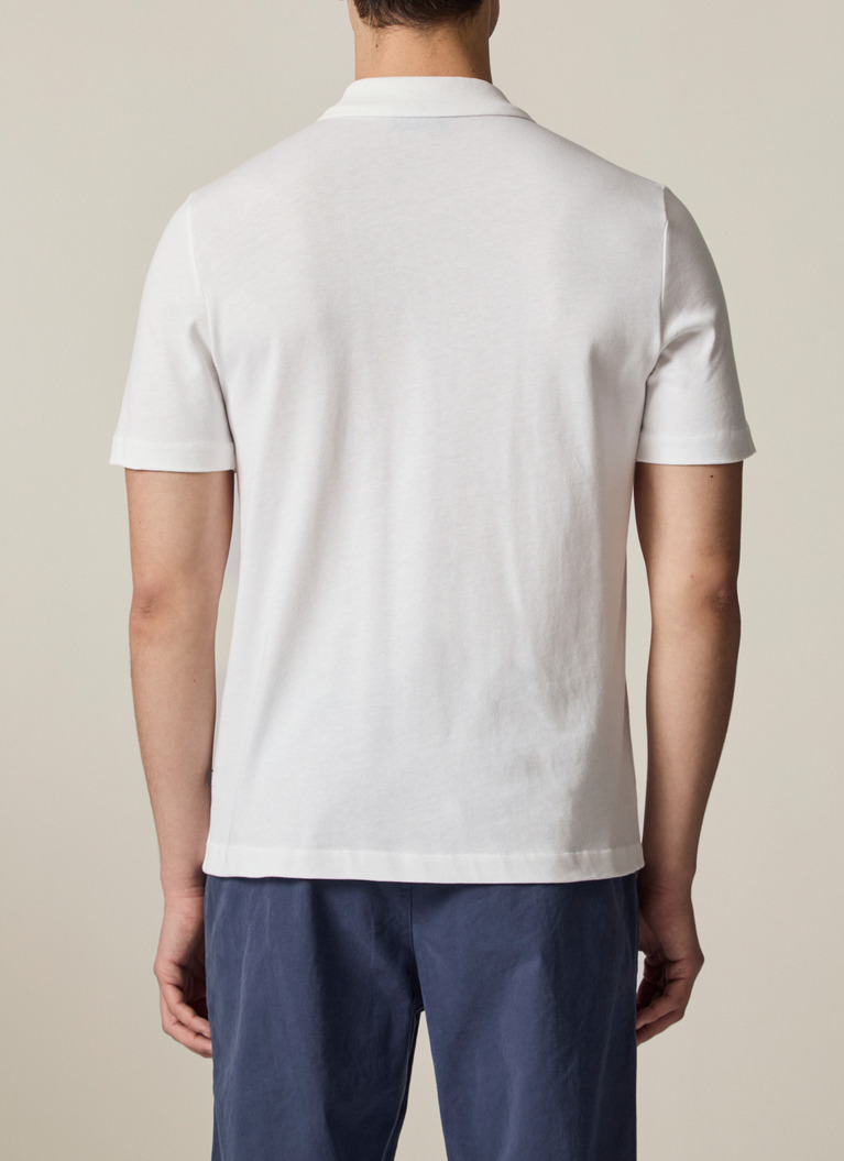 Poloshirt, Pure White Rückansicht