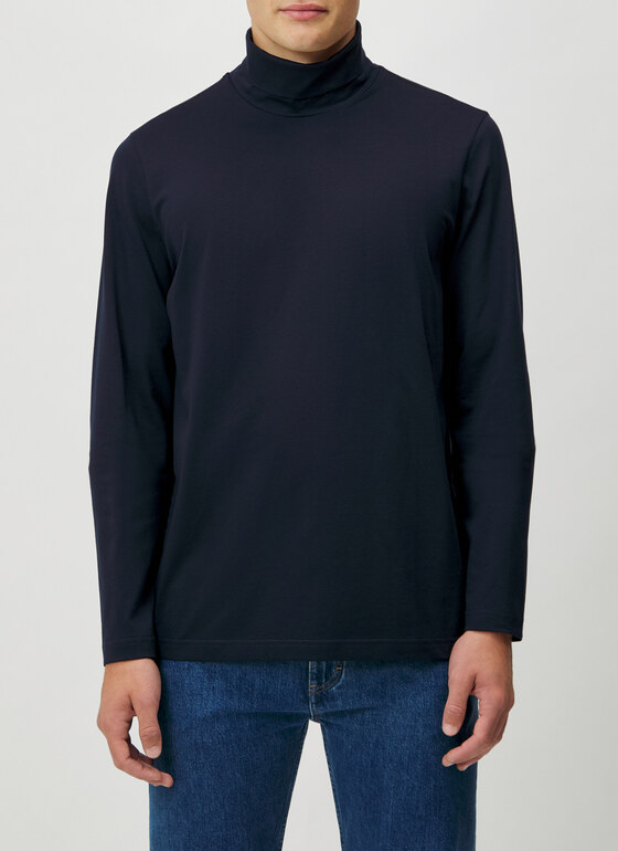 Longsleeve 1/1 Arm Navy Frontansicht