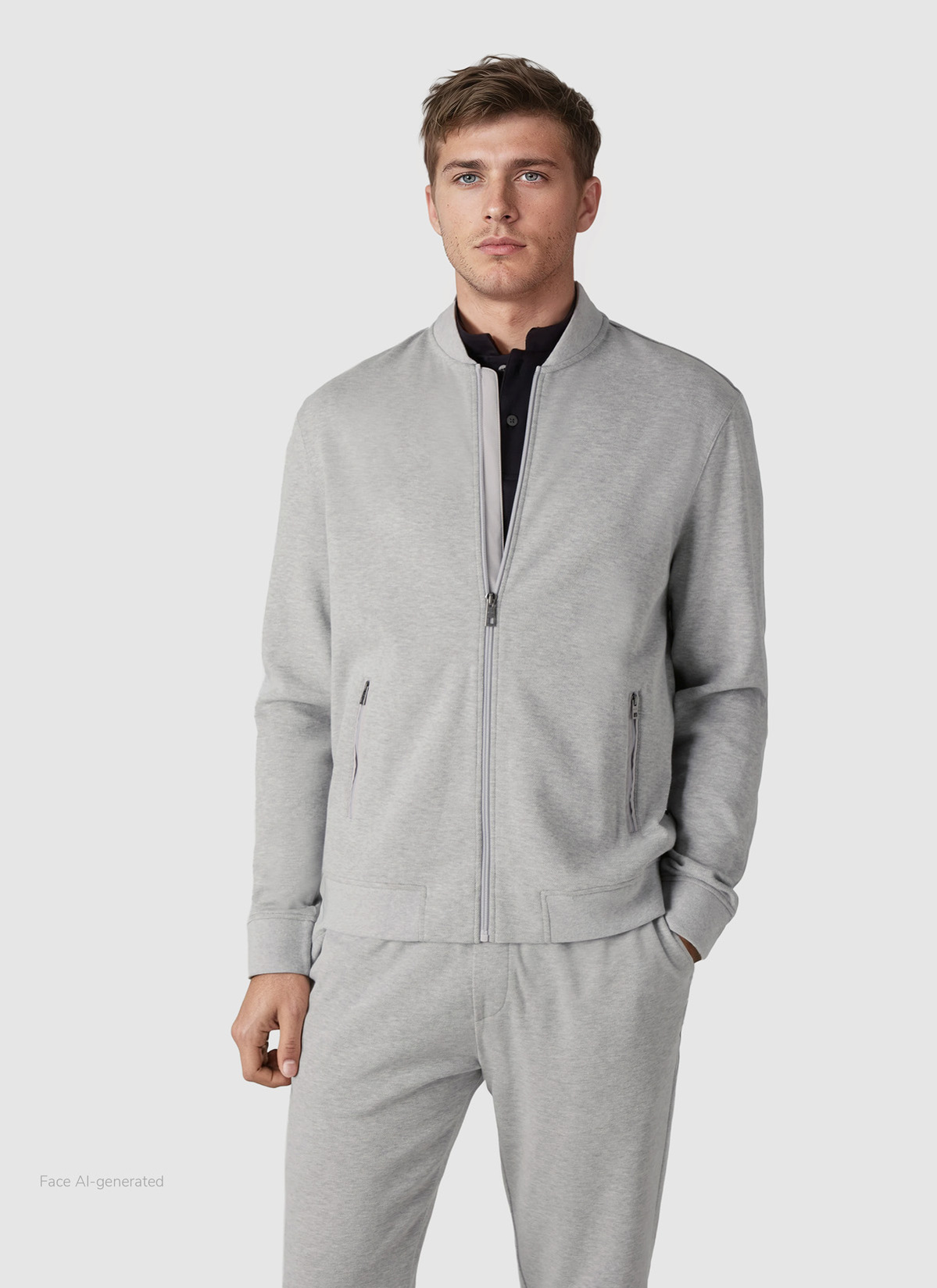 Jacke Wirk, Clear Silver Frontansicht