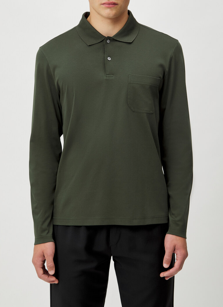 Poloshirt, Dark Green Detailansicht 1