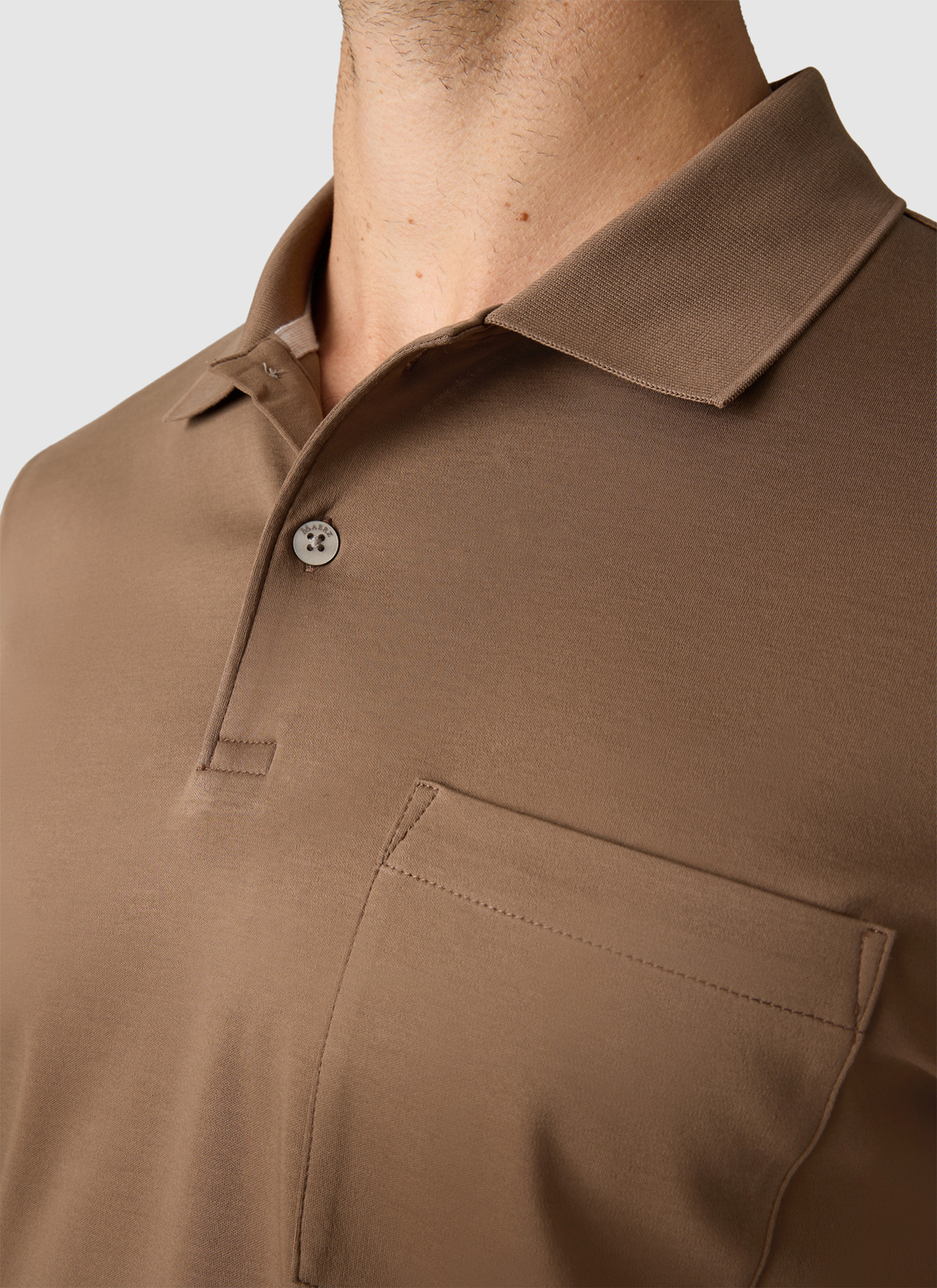 Poloshirt 1/1 Arm, Nougat Detailansicht 1