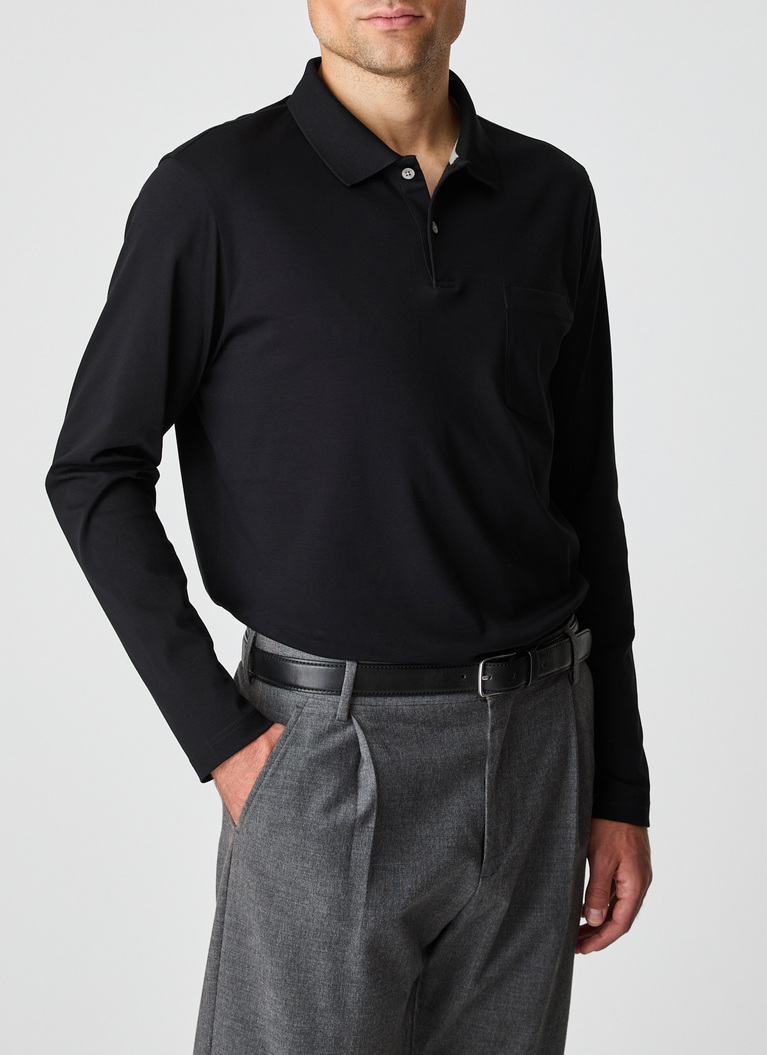 PoloshirtBlack Frontansicht