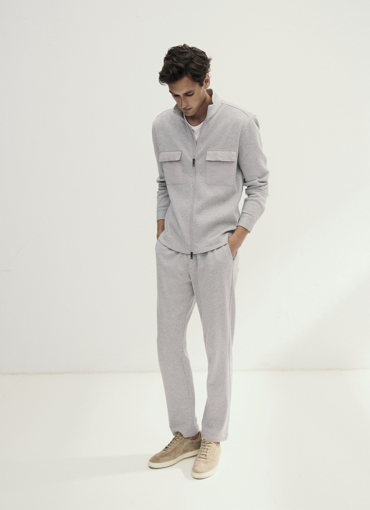 Jacke Wirk, Clear Silver Frontansicht